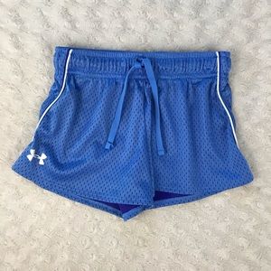 Under Armour Athletic Shorts Mesh Loose Fit Blue